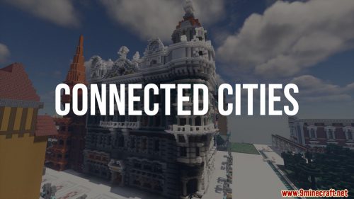 Connected Cities Map (1.21.1, 1.20.1) – Capital City, Walddorf Thumbnail