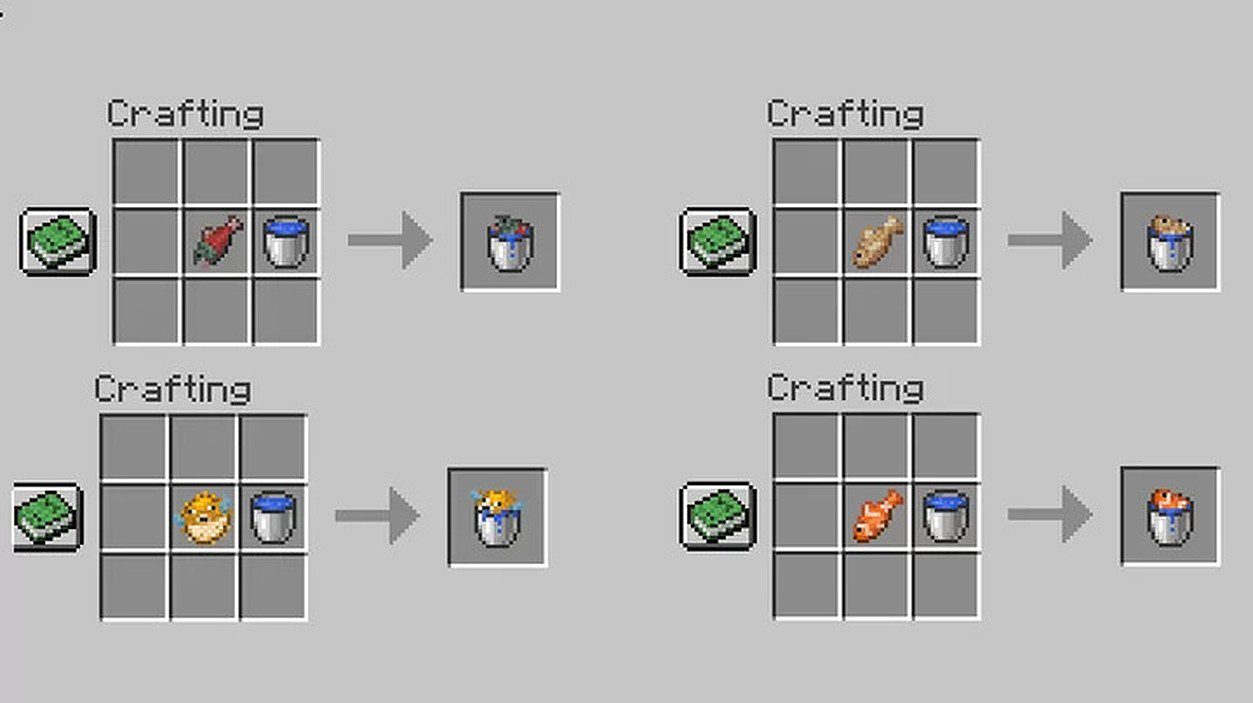 Fish In A Bucket Data Pack 1.15.2 (Craft Fish Bucket Easily) 2