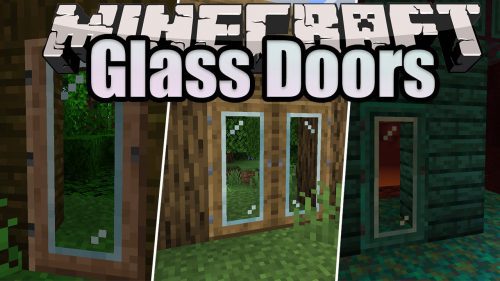 Glass Doors Mod 1.16.2 (Transparent Doors) Thumbnail