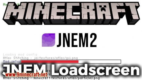 JNEM Loadscreen Mod 1.16.3, 1.15.2 (New Loadscreen Logo) Thumbnail