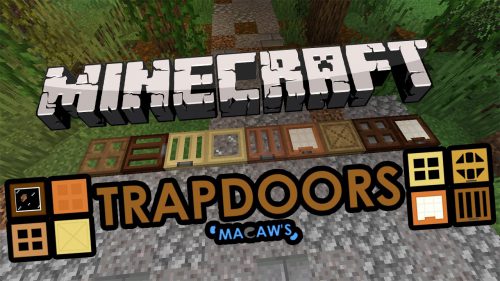 Macaws Trapdoors Mod (1.20.4, 1.19.4) – Trapdoors have All Planks Colors Thumbnail