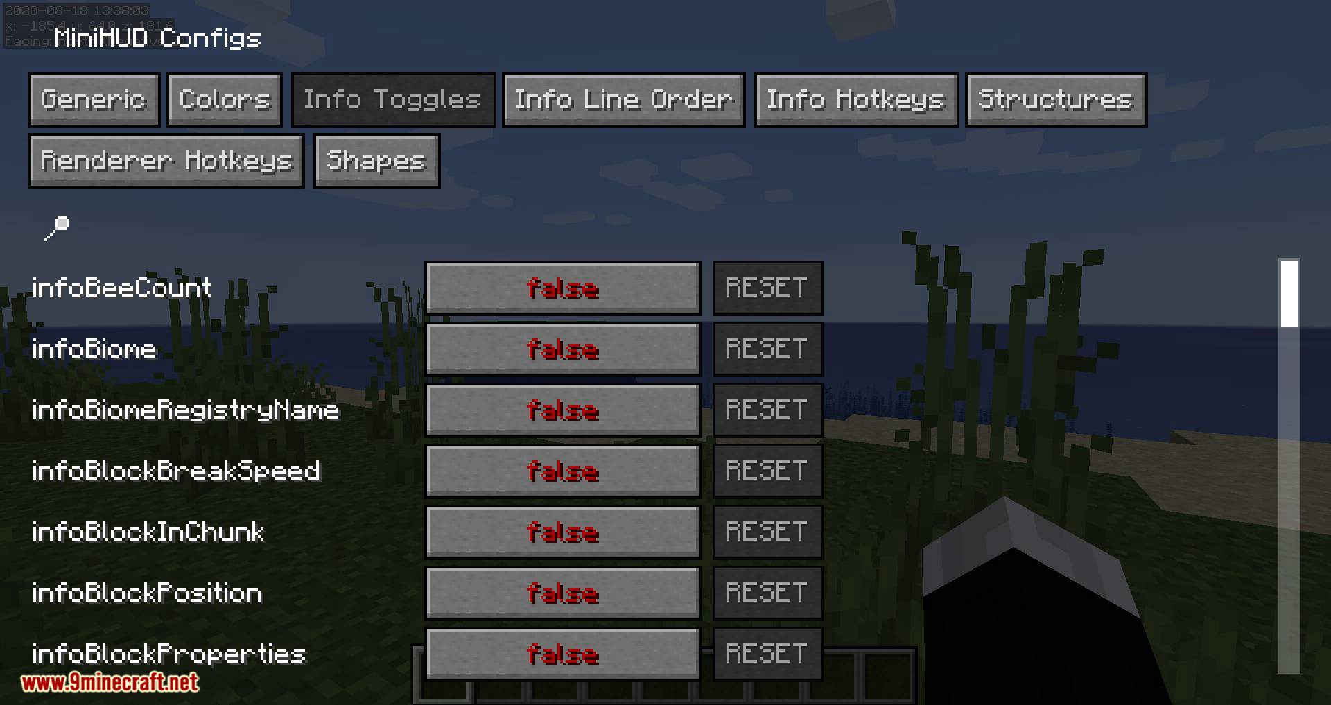 MiniHUD Mod (1.20.4, 1.19.4) - "Mini F3" HUD 16