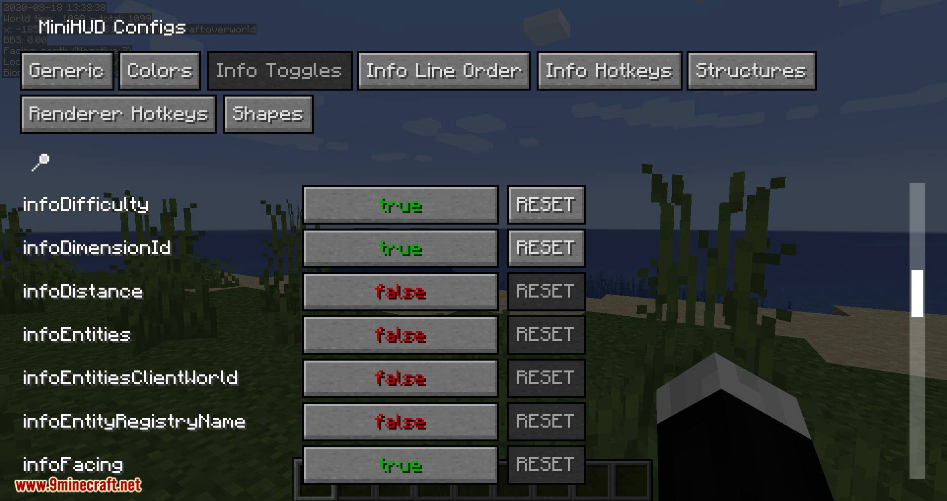 MiniHUD Mod (1.20.4, 1.19.4) - "Mini F3" HUD 17