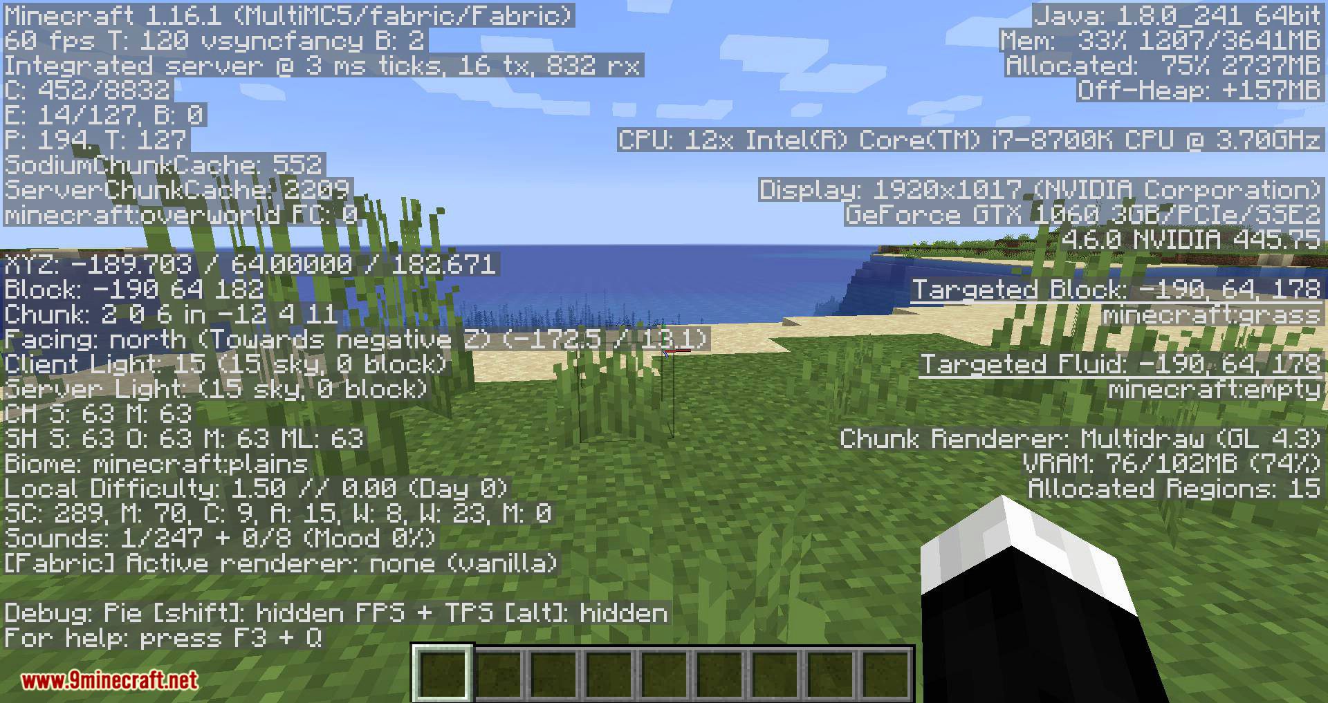 MiniHUD Mod (1.20.4, 1.19.4) - "Mini F3" HUD 19