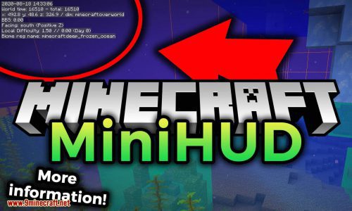 MiniHUD Mod (1.21, 1.20.1) – “Mini F3” HUD Thumbnail