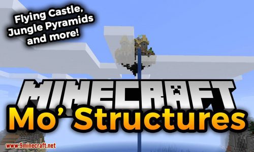 Mo’ Structures Mod (1.21, 1.20.1) – Flying Castle, Jungle Pyramids, & More Thumbnail