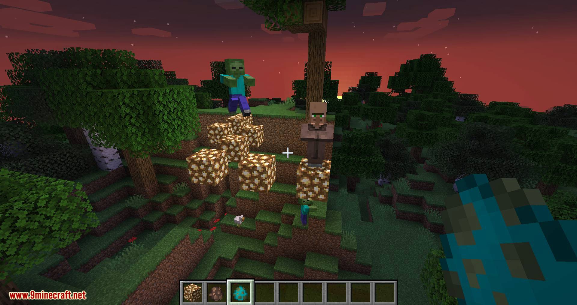 Mobs Attempt Parkour Mod (1.20.2, 1.19.4) - Mobs Jumping 12