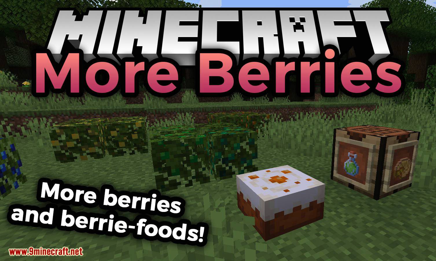 More Berries Mod (1.20.4, 1.19.4) - New Berry Bushes 1