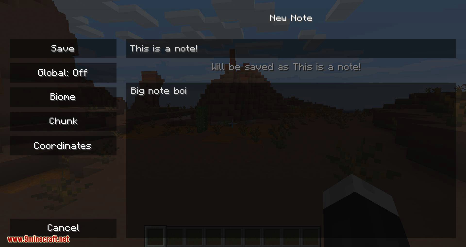 Notes Mod (1.20.4, 1.19.4) - In-game Notepad 4