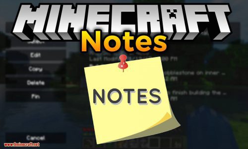Notes Mod (1.21, 1.20.1) – In-game Notepad Thumbnail