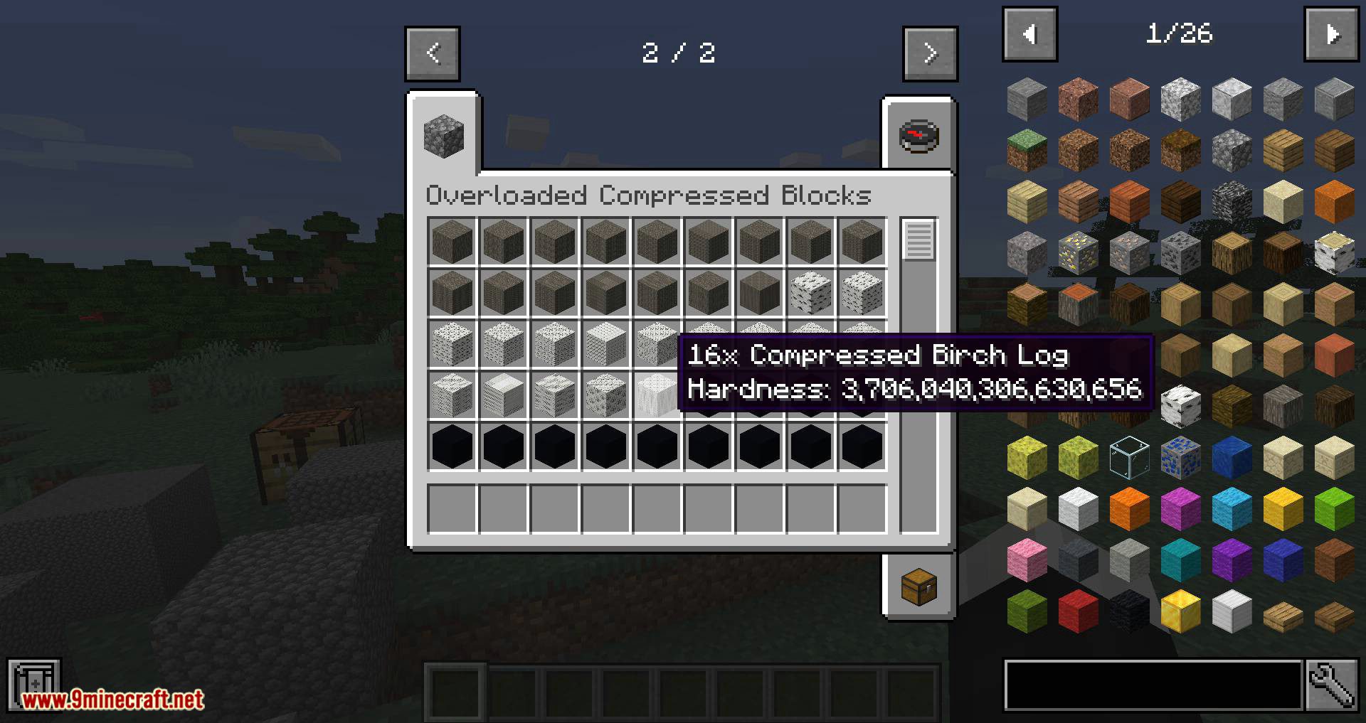 Overloaded Compressed Blocks Mod 1.16.5 1.15.2 (Compressed Everything) 9