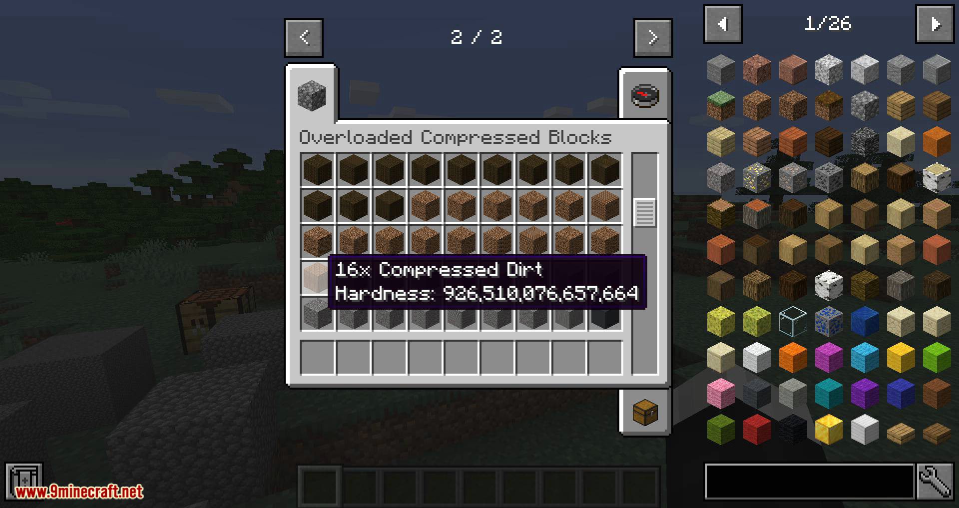 Overloaded Compressed Blocks Mod 1.16.5 1.15.2 (Compressed Everything) 10