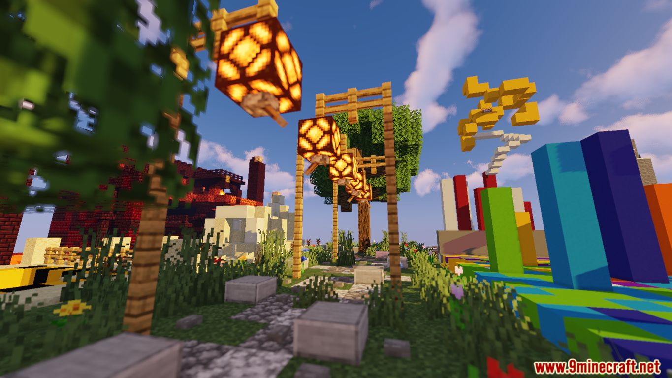 Parkour Stripes Map 1.15.2 for Minecraft 5