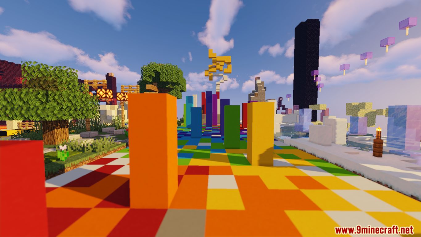 Parkour Stripes Map 1.15.2 for Minecraft 8