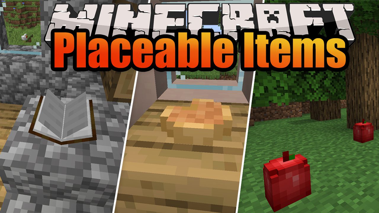 Rosy's Placeable Items Mod 1.16.1 (Placeable Vanilla Items) 1