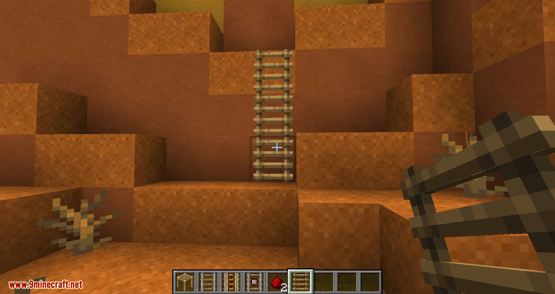 Scaffolding Behavior Mod (1.20.1, 1.19.4) - Ladder, Redstone, Rail in One Spot 11