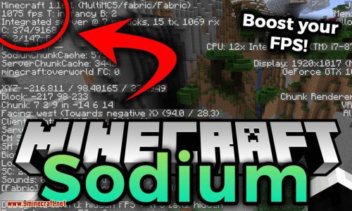 Sodium Mod (1.21, 1.20.1) – Boost Your FPS Thumbnail