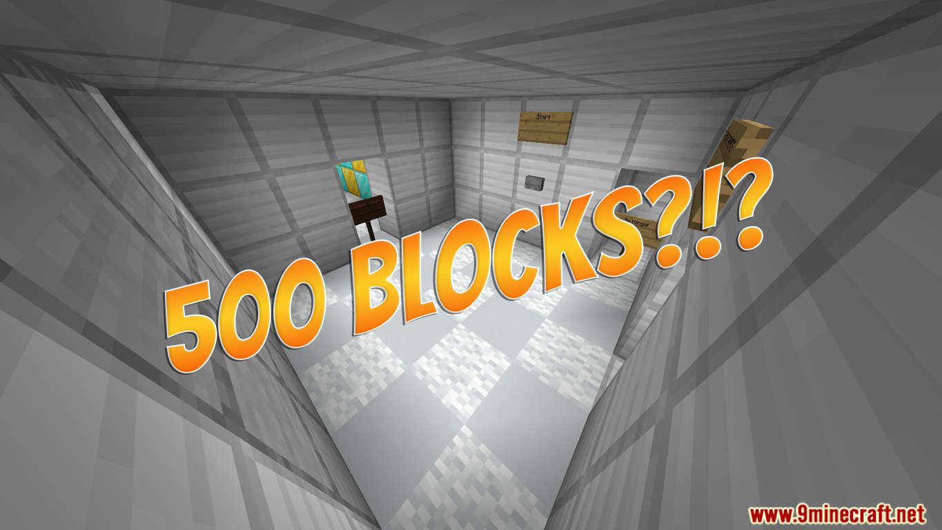 500 Blocks of Parkour Map 1.14.4 for Minecraft 1