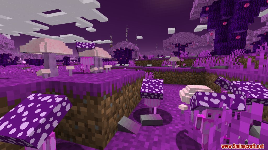 Cazfps Landscape Mod 1.15.2 (Unique Dimensions, Mushroom Entities) 15