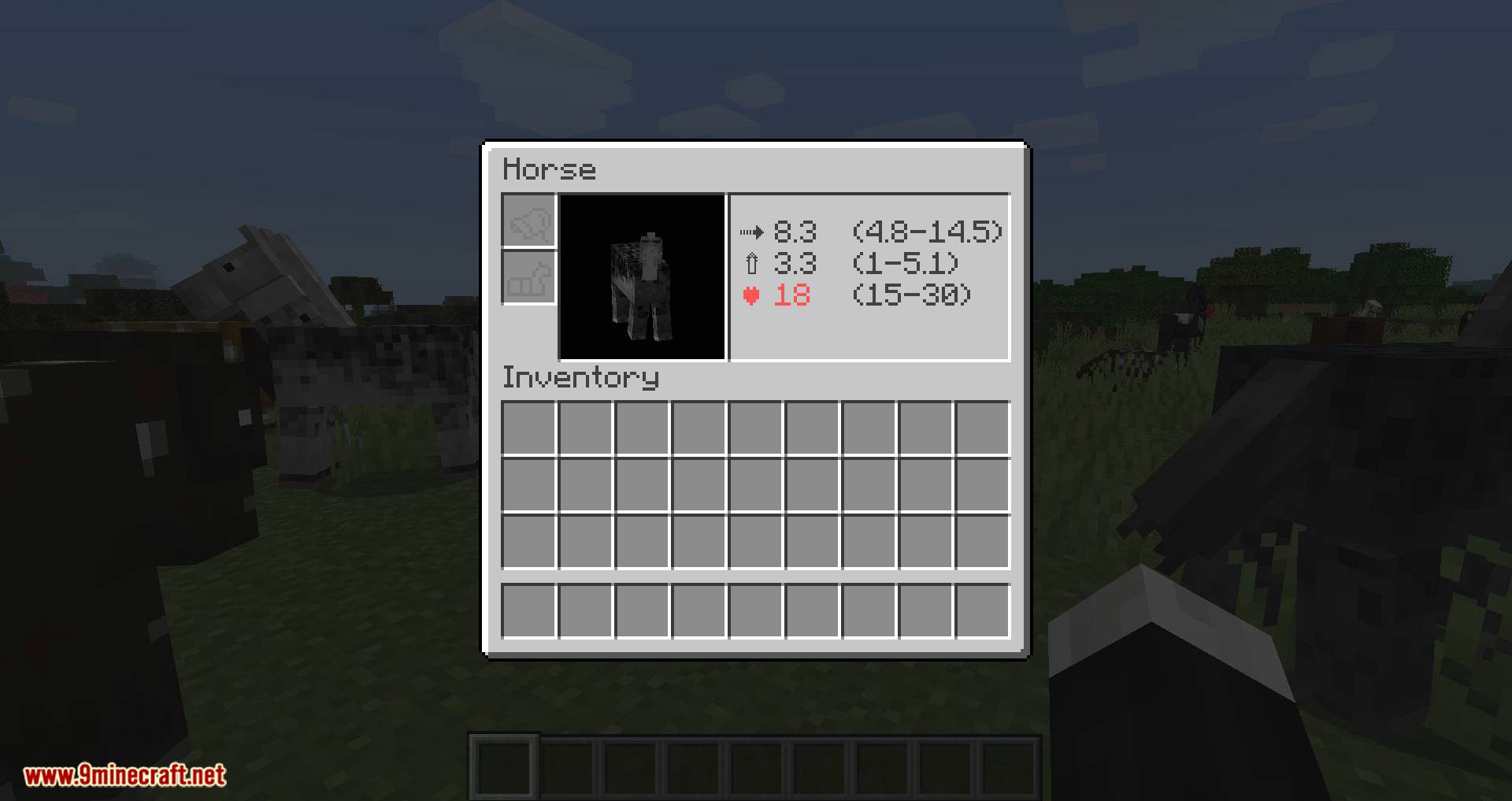 Horse Stats Vanilla Mod (1.20.1, 1.19.4) - Check Stats of Your Horse 9