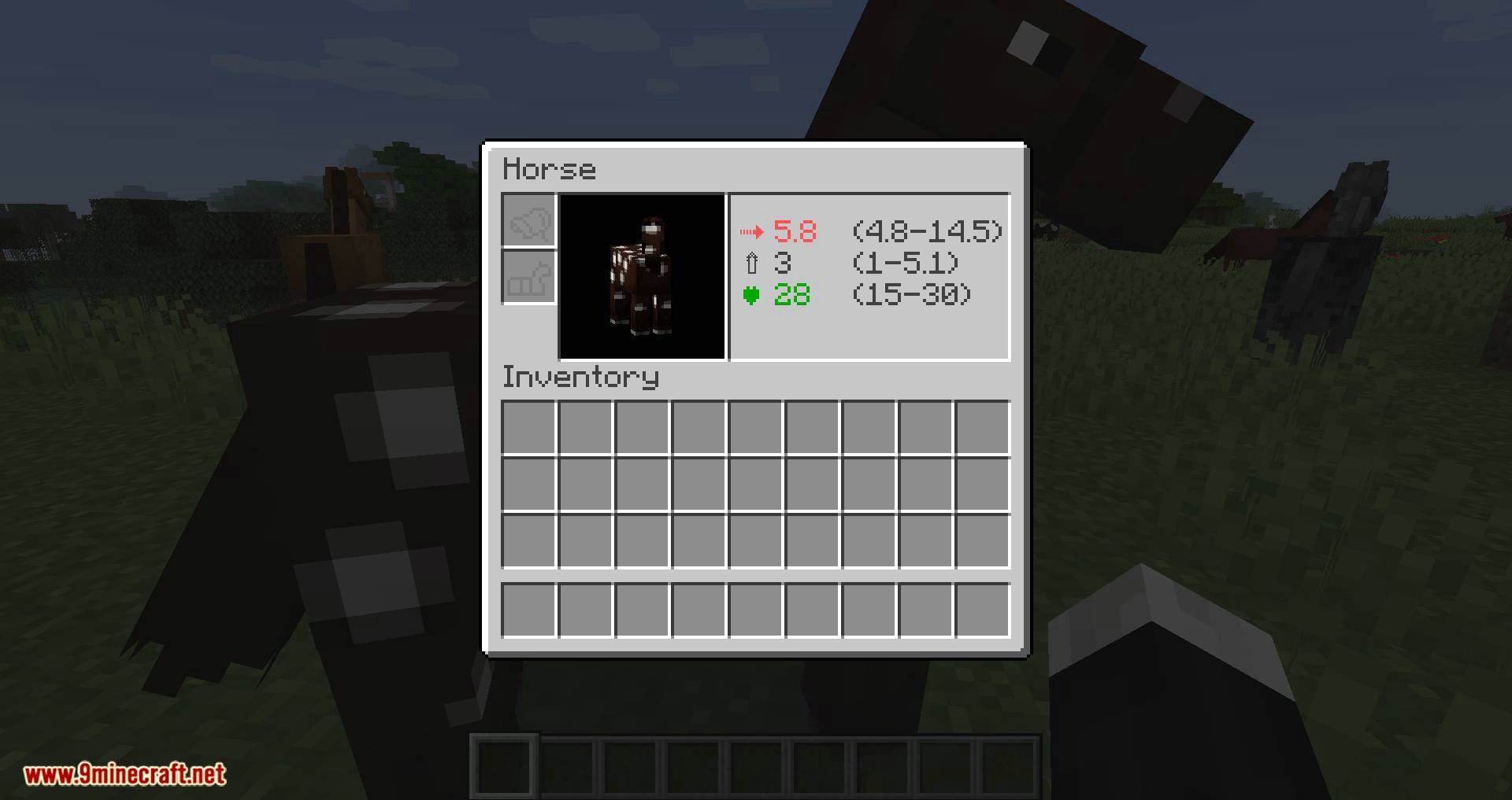 Horse Stats Vanilla Mod (1.20.1, 1.19.4) - Check Stats of Your Horse 10