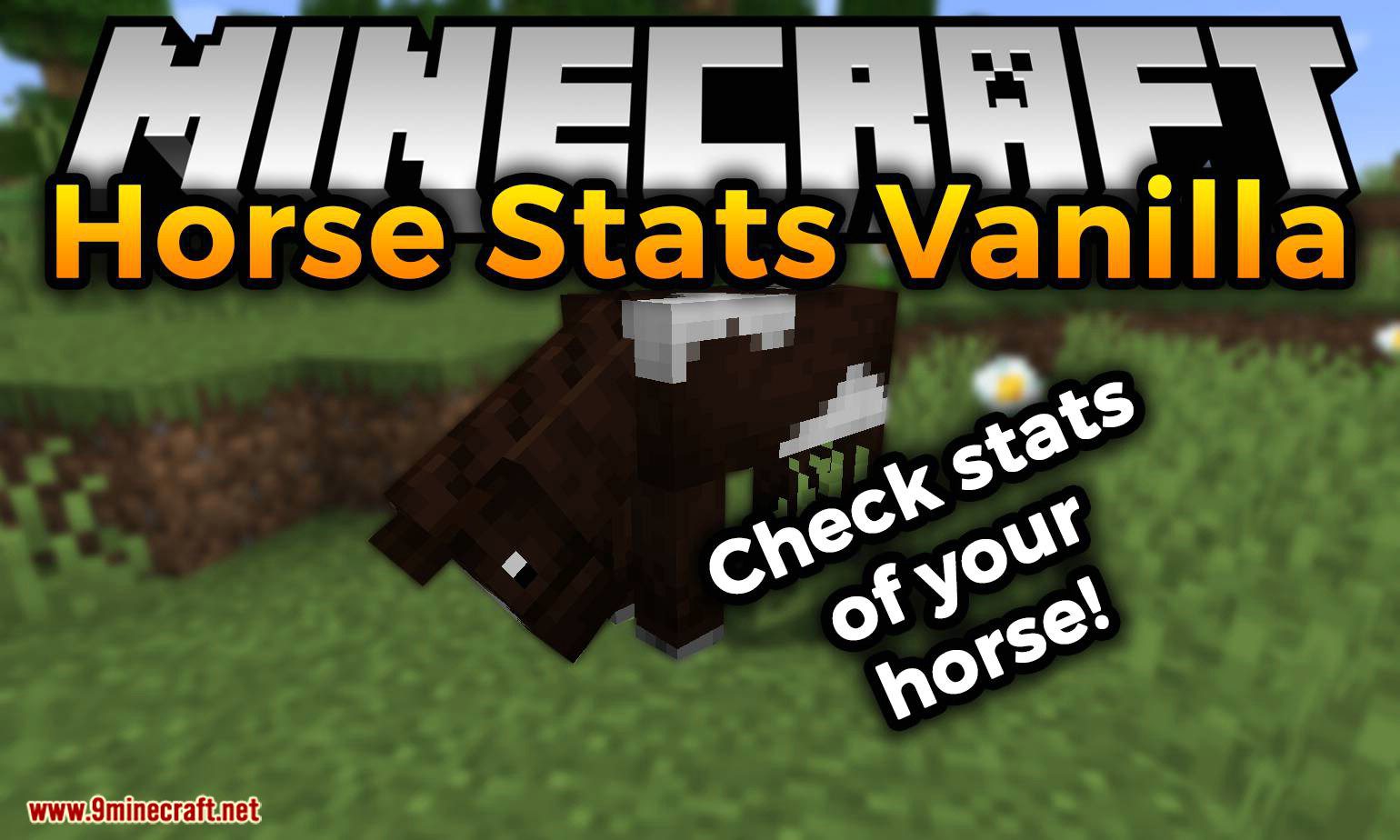 Horse Stats Vanilla Mod (1.20.1, 1.19.4) - Check Stats of Your Horse 1