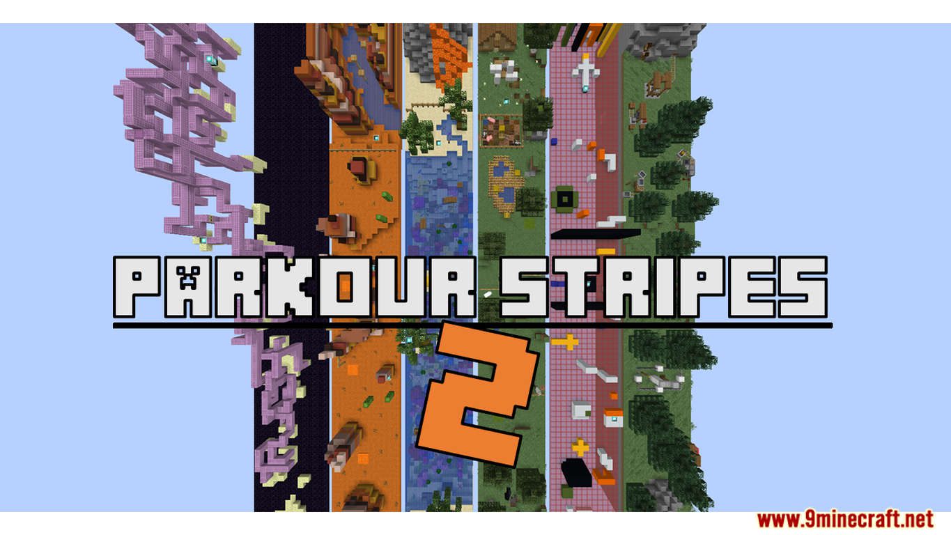 Parkour Stripes 2 Map 1.15.2 for Minecraft 1