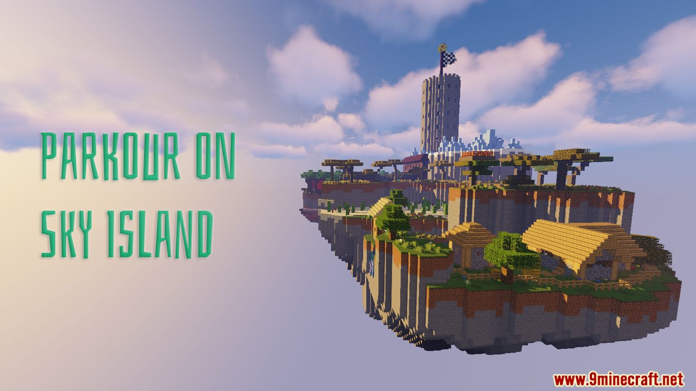 Parkour on Sky Island Map 1.15.2 for Minecraft 1