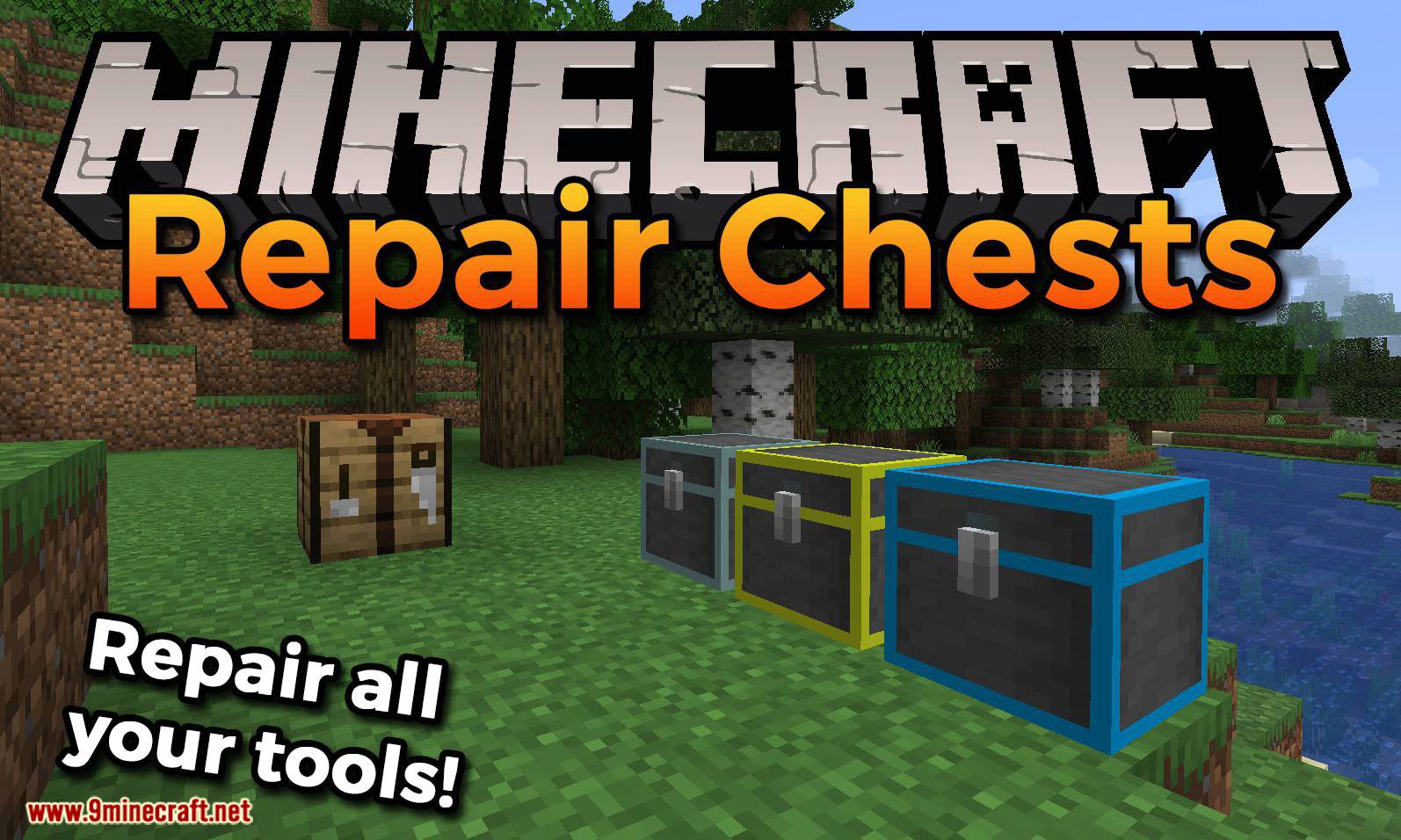 Repair Chests Mod (1.20.4, 1.17.1) - Repair All Your Tools 1