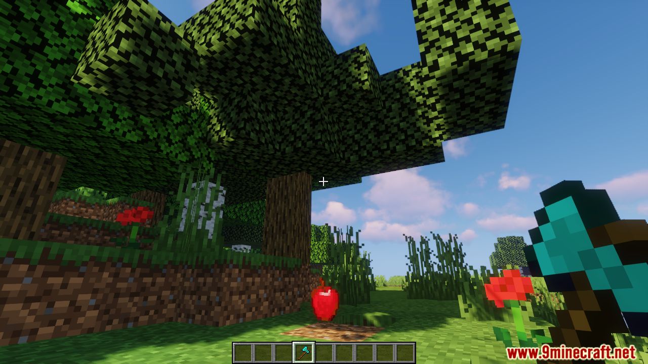 All Trees Drop Apples Data Pack 1.16.5, 1.14.4 (Higher Change Of Getting Apples When You Chop A Tree) 3