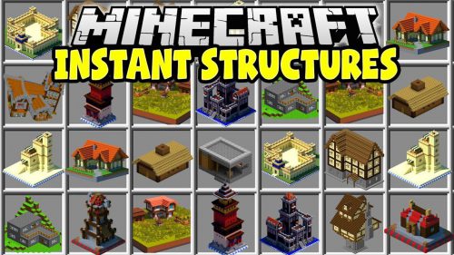 Instant Structures Mod (1.16.5, 1.12.2) – Build a Minecraft World in Seconds Thumbnail