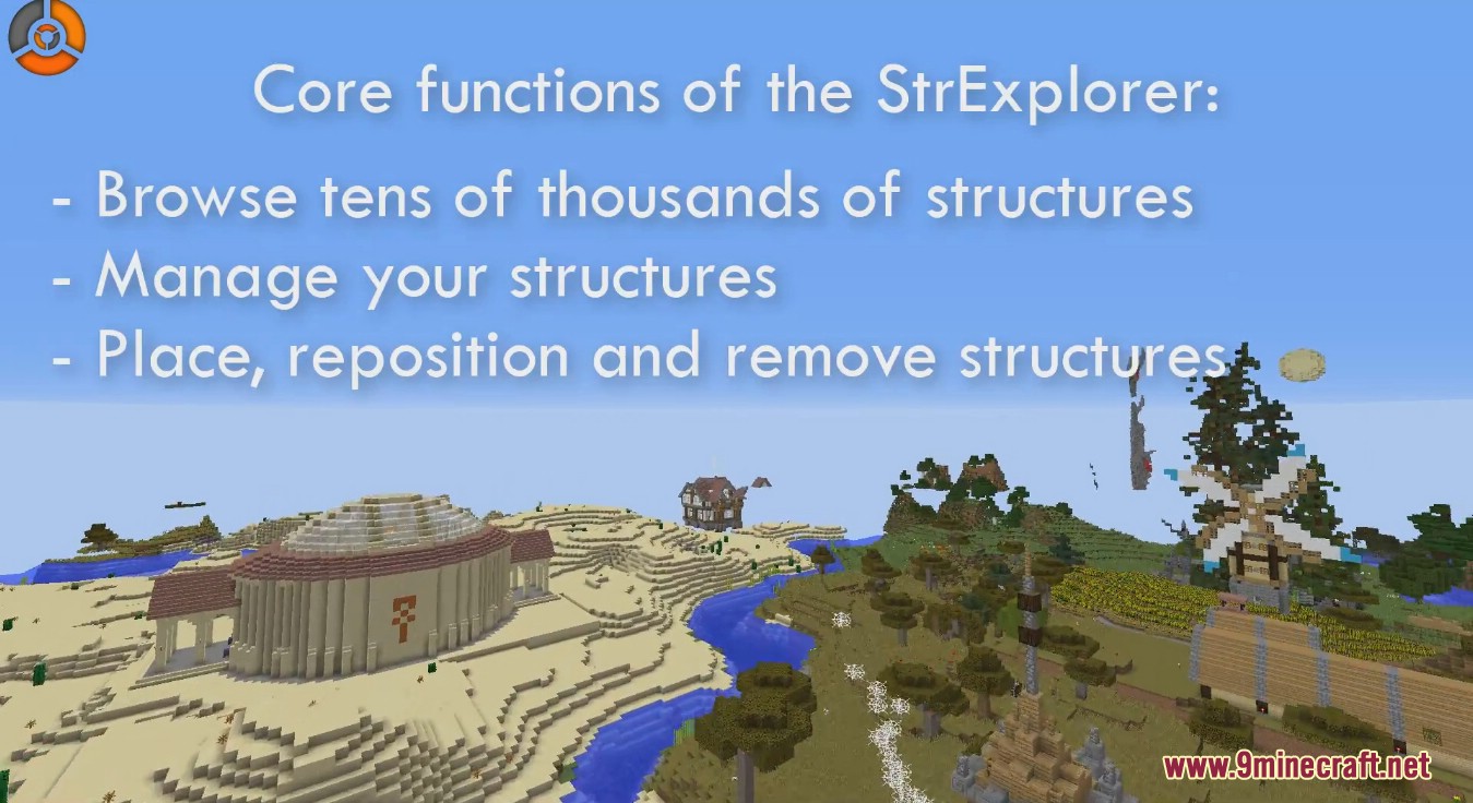 Instant Structures Mod (1.16.5, 1.12.2) - Build a Minecraft World in Seconds 3