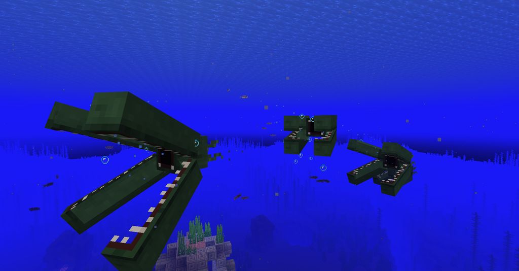 Ocean Depths Monster Mod 1.16.5, 1.16.1 (Deep Sea Monster) 4