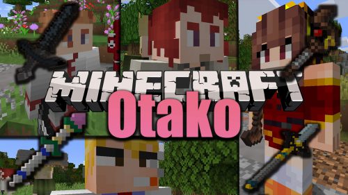 Otako Mod (1.18.2, 1.16.5) – Anime Characters, Weapons, Entities Thumbnail