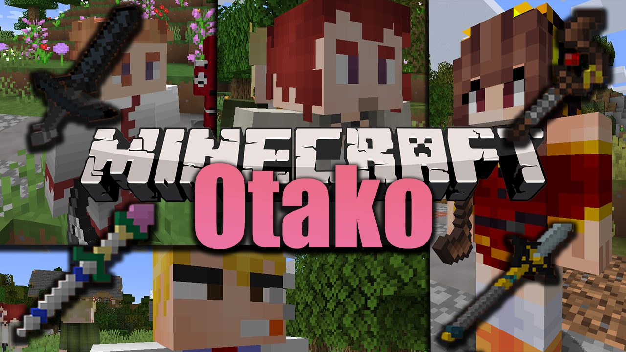 Otako Mod (1.20.1, 1.19.2) - Anime Characters, Weapons, Entities 1