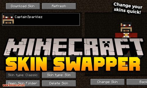 Skin Swapper Mod (1.20.1, 1.19.3) – Quickly Change Skin Thumbnail