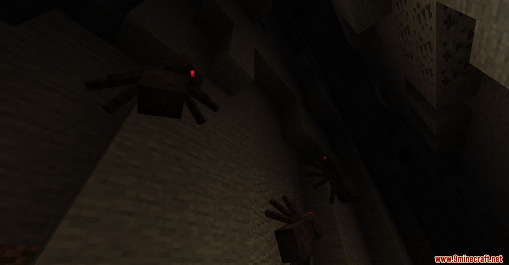 Spiders 2.0 Mod 1.16.5, 1.16.3 (Wall Crawling Spiders) 4