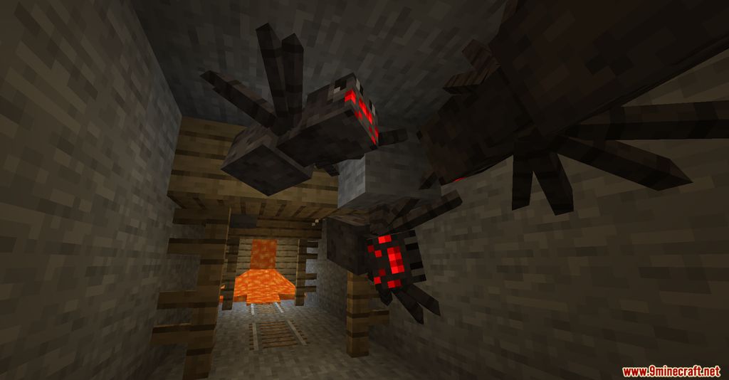 Spiders 2.0 Mod 1.16.5, 1.16.3 (Wall Crawling Spiders) 6