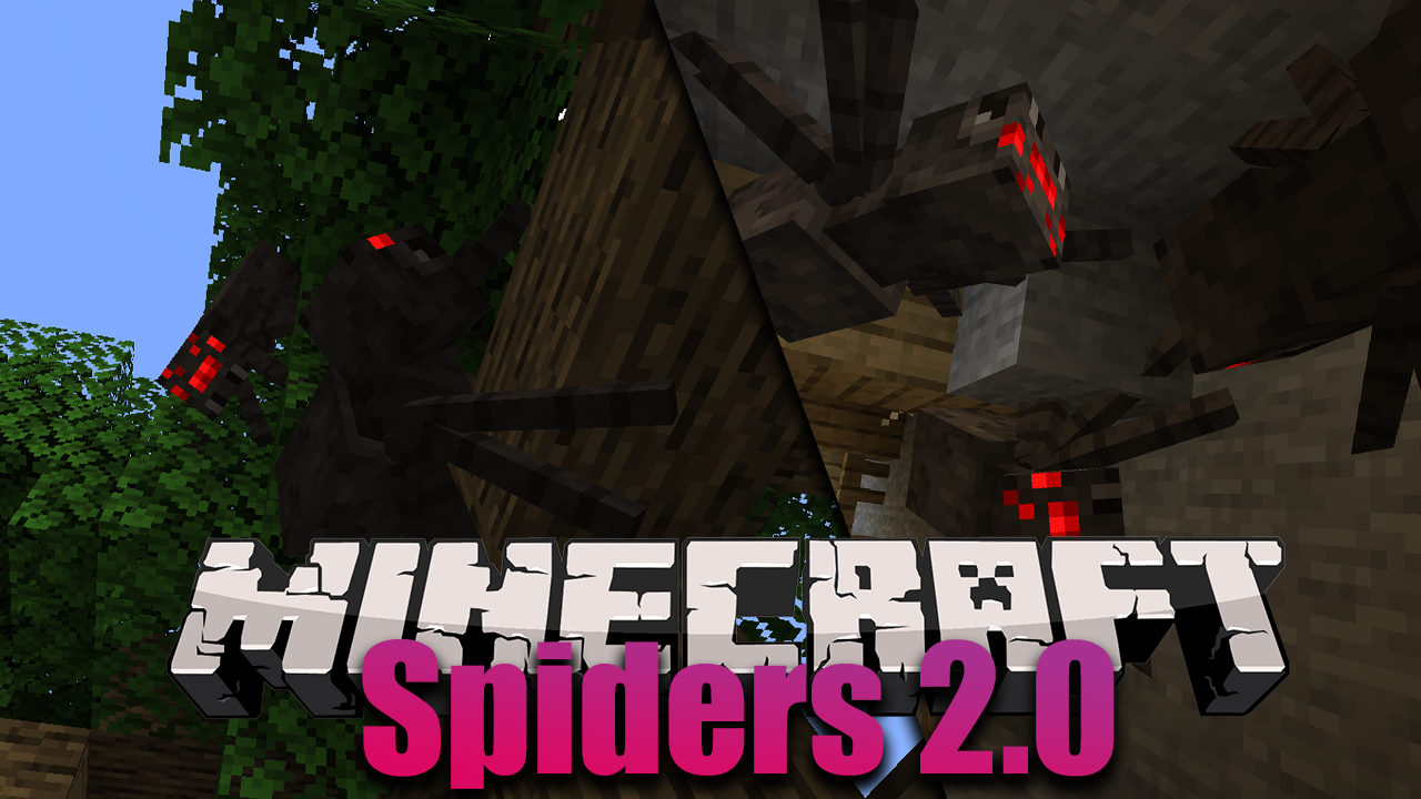 Spiders 2.0 Mod 1.16.5, 1.16.3 (Wall Crawling Spiders) 1