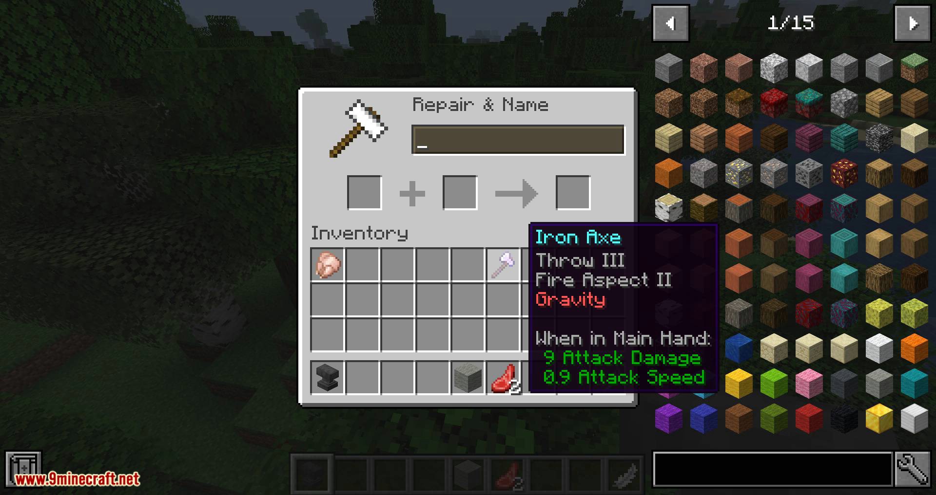 Weapon Throw Mod (1.18.2, 1.17.1) - Throw to Kill 11