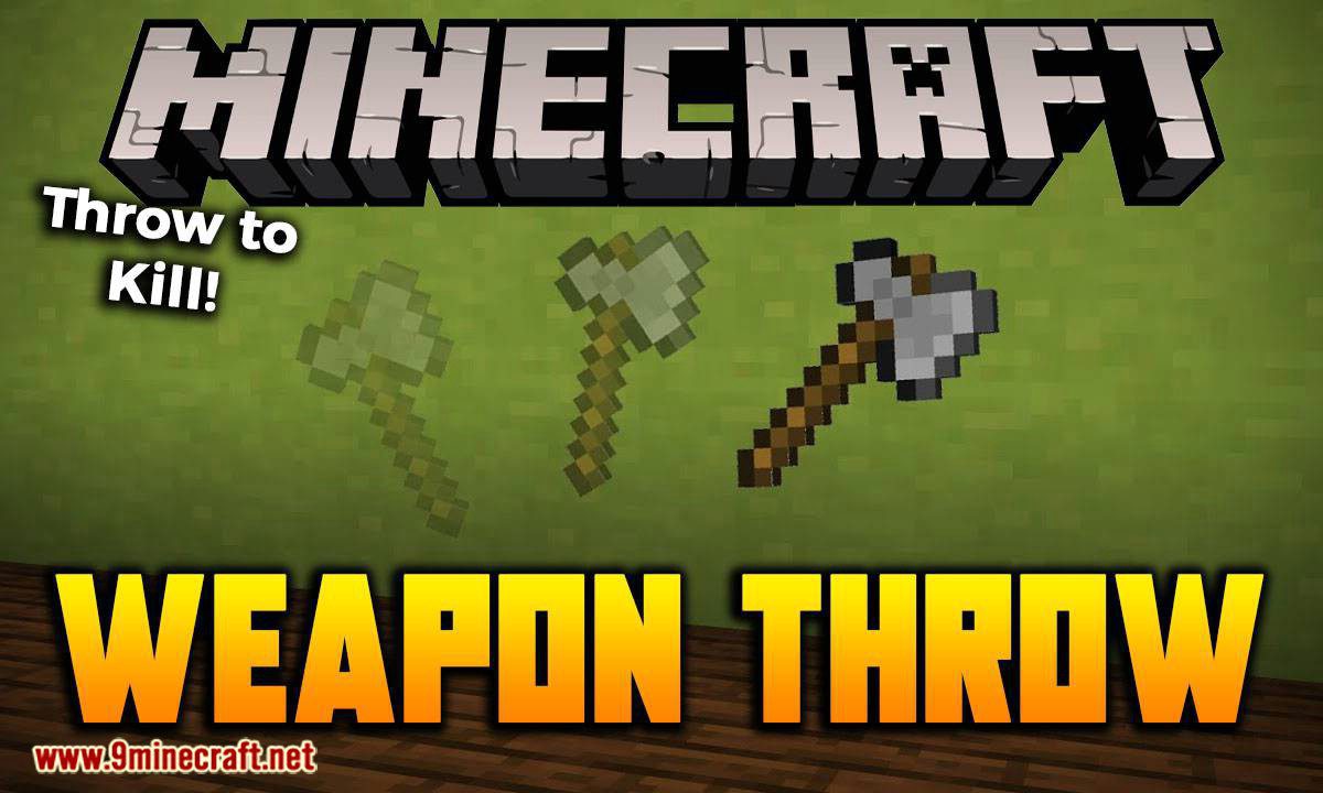 Weapon Throw Mod (1.18.2, 1.17.1) - Throw to Kill 1