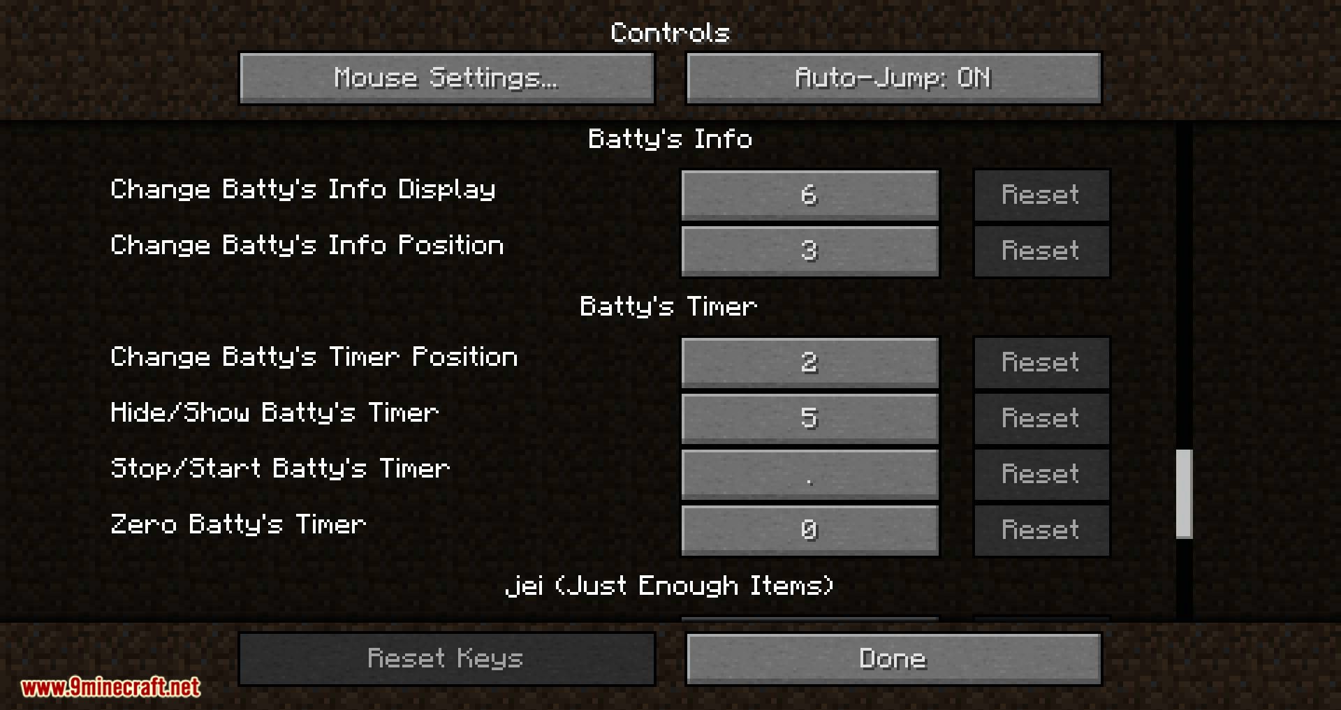 Batty's Coordinates Plus Mod (1.18.2, 1.17.1) - On-screen Coordinates Display 11