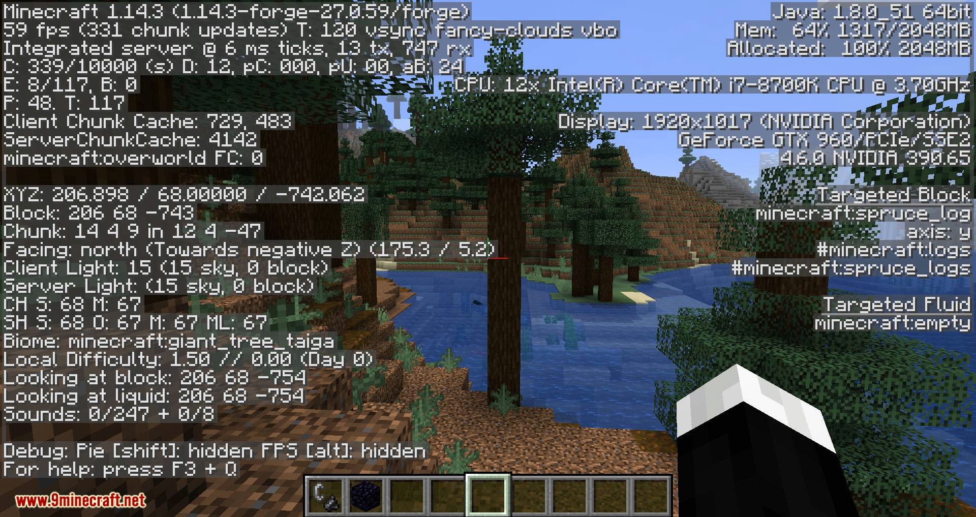 Batty's Coordinates Plus Mod (1.18.2, 1.17.1) - On-screen Coordinates Display 18