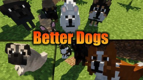 Better Dogs Resource Pack (1.21, 1.20.1) – Texture Pack Thumbnail