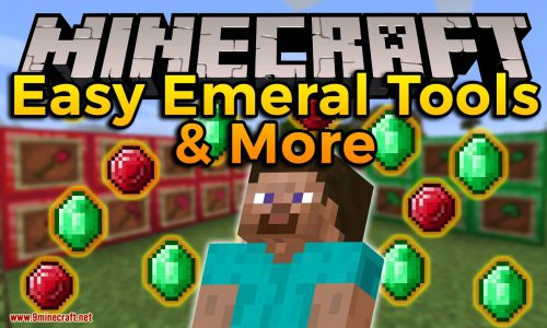 Easy Emerald Tools & More Mod (1.19.3, 1.18.2) – Awesome Tools Thumbnail
