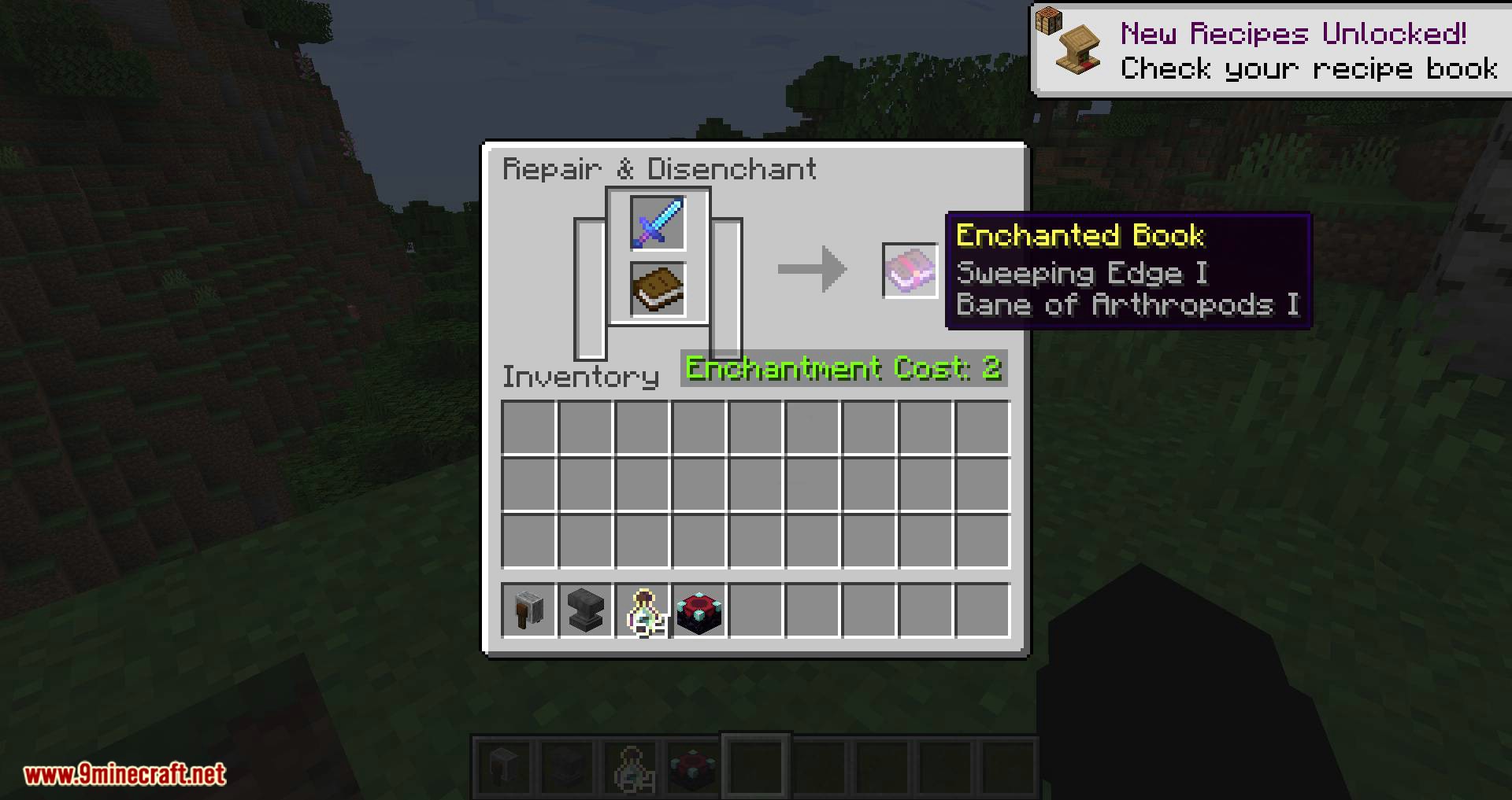 Grind Enchantments Mod (1.20.4, 1.19.4) - Disenchant & Transfer Enchantments 2