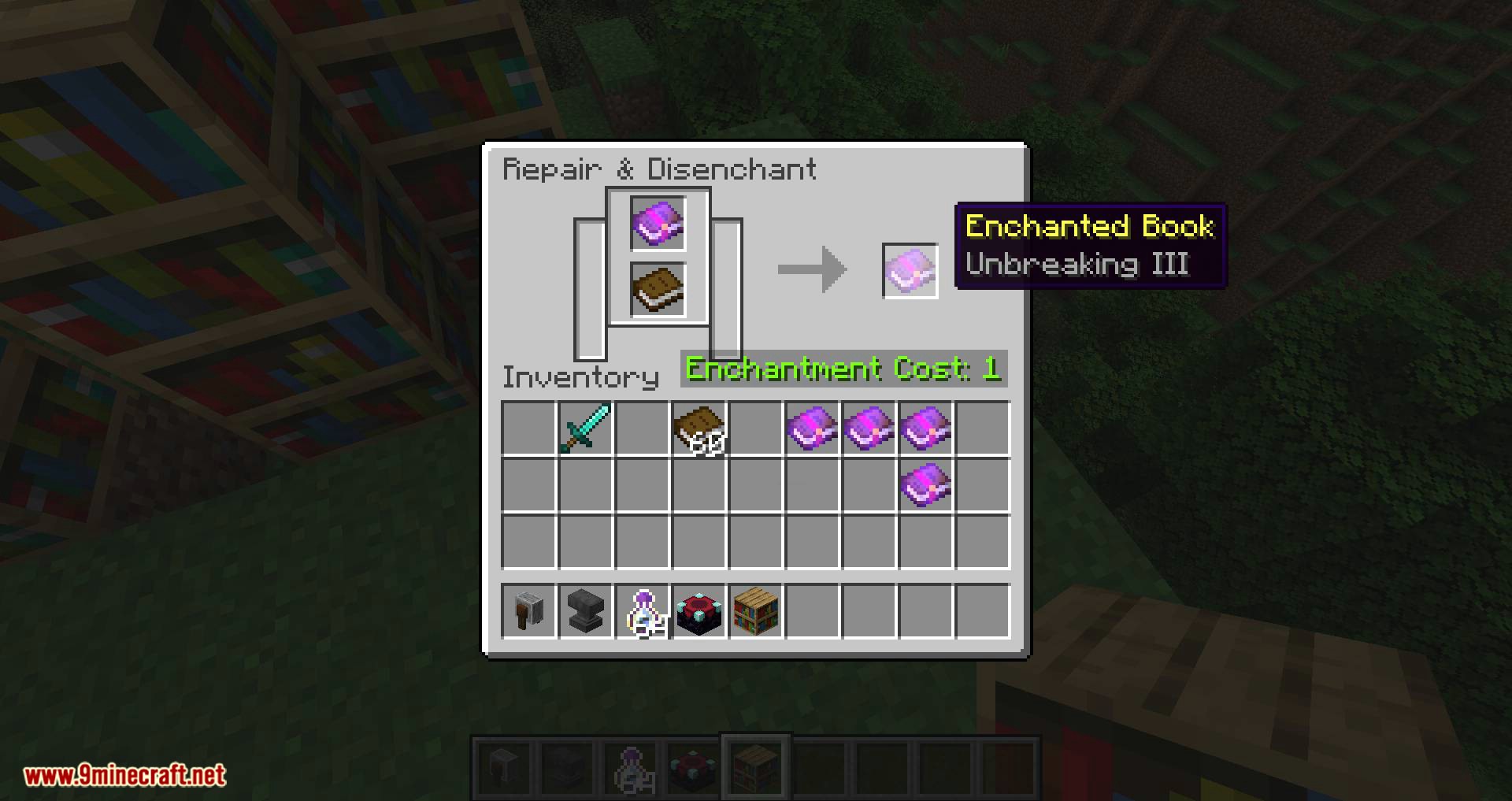 Grind Enchantments Mod (1.20.4, 1.19.4) - Disenchant & Transfer Enchantments 11