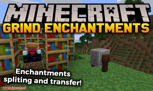 Grind Enchantments Mod (1.20.4, 1.19.4) – Disenchant & Transfer Enchantments Thumbnail