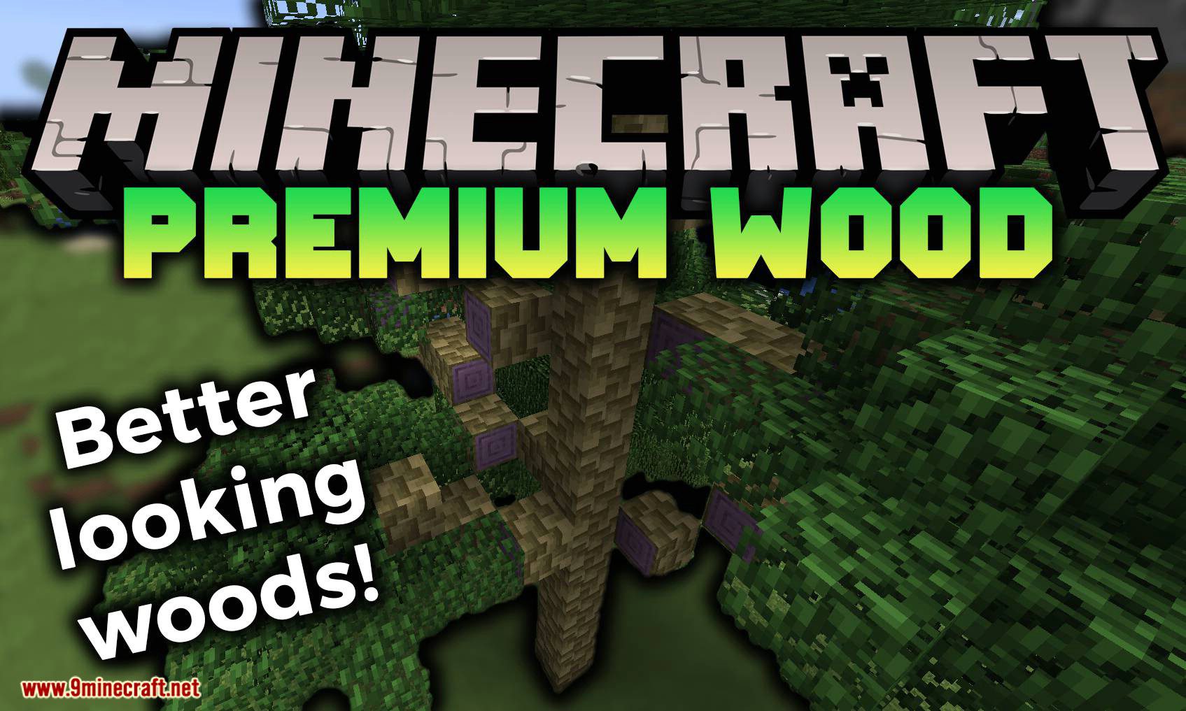 Premium Wood Mod (1.20.4, 1.19.4) - Better Looking Woods 1