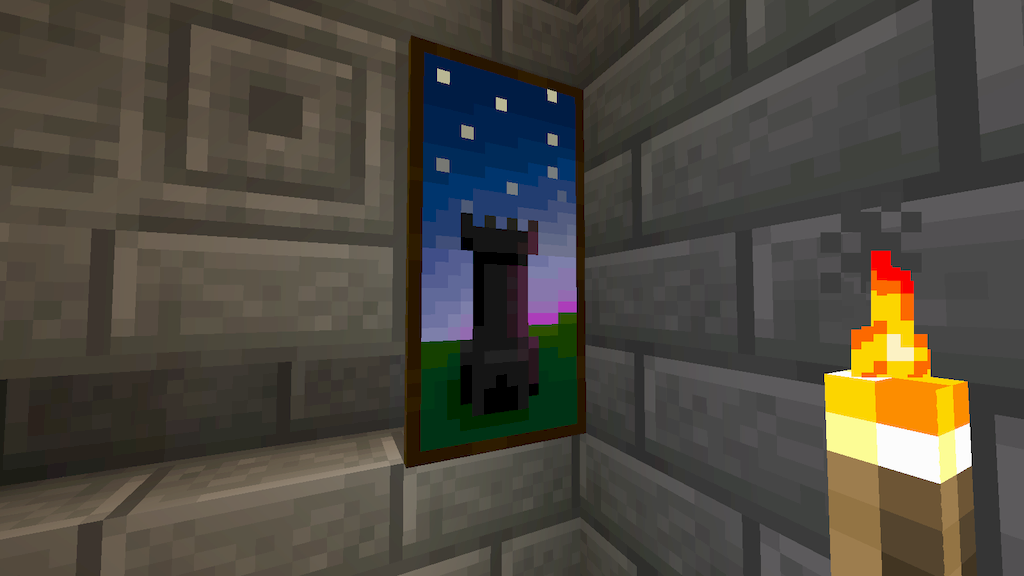 Dark Paintings Mod (1.20.4, 1.19.4) - Art Gallery in Minecraft 4